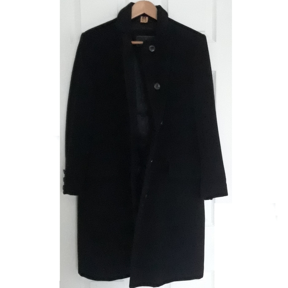 London Fog. Long Wool Coat. Black. 6P - Picture 3 of 16